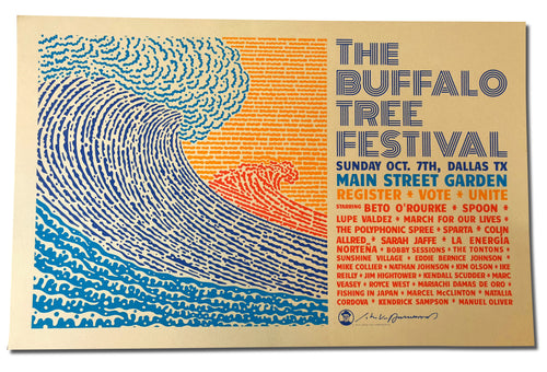 THE BUFFALO TREE FESTIVAL - SHOW PRINT